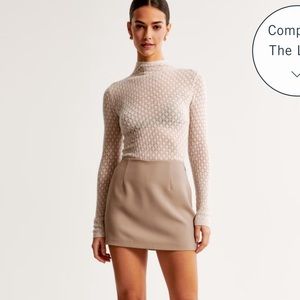 Abercrombie Merino Wool-Blend Pointelle Top